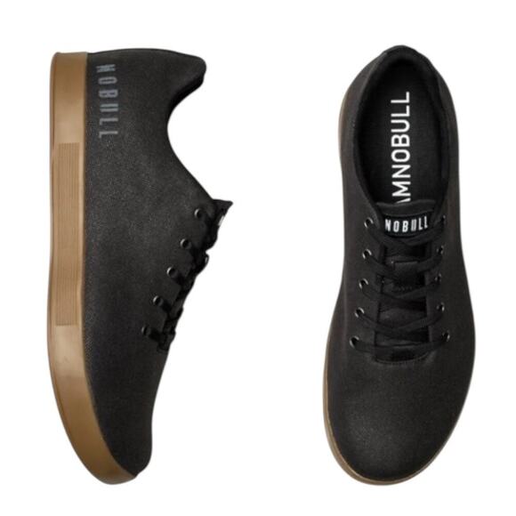 NOBULL Men’s Black Gum Canvas Trainer Shoes/Sneakers Size 13.5 US - Picture 4 of 16